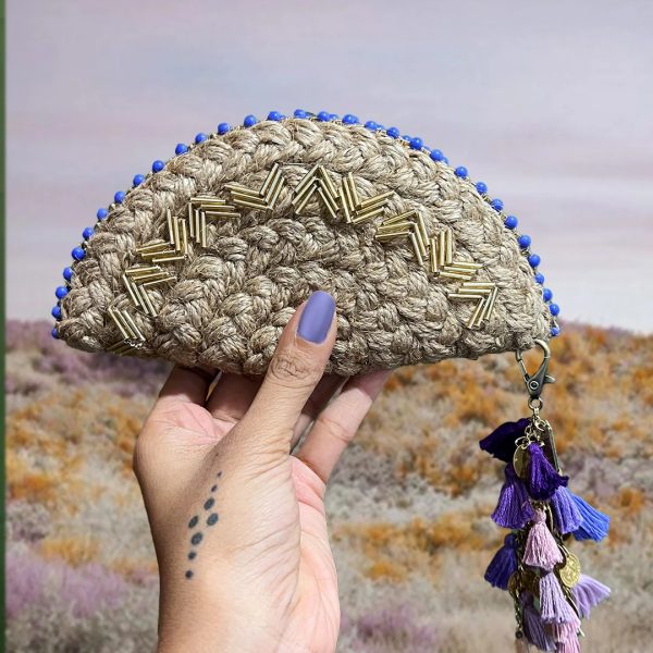 Mini Half Moon ~ Lavender Bling Bag