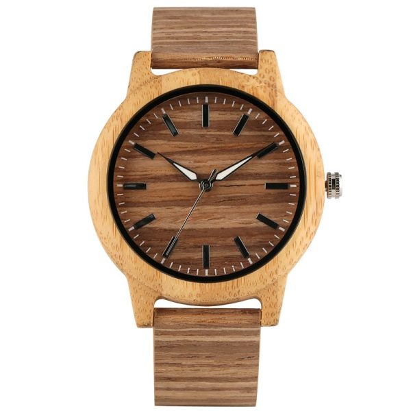 Best-selling fashionable women's square wooden watch made of real maple wood