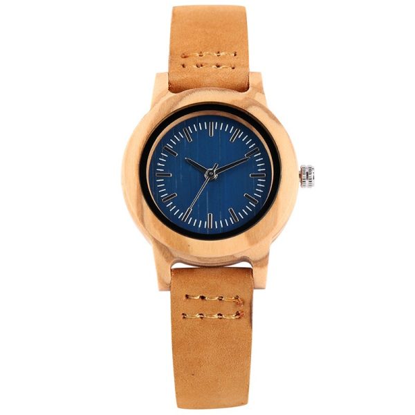 Maple wood ladies' fashionable bamboo-wood hairband watch