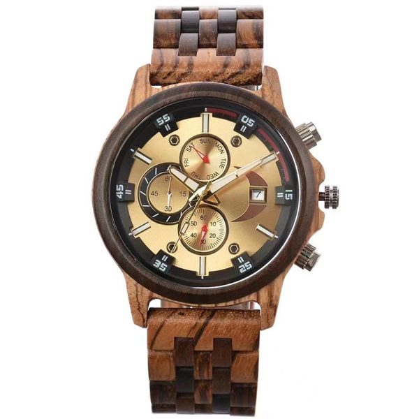 New wooden-function sports watch for men