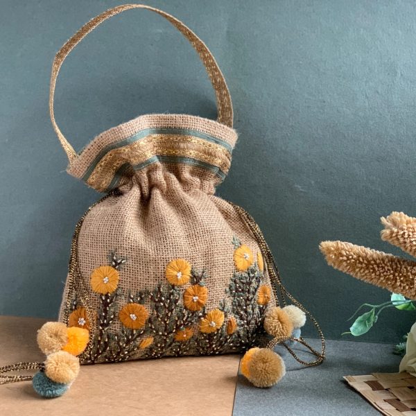 Buttercup Blooms Potli Bag