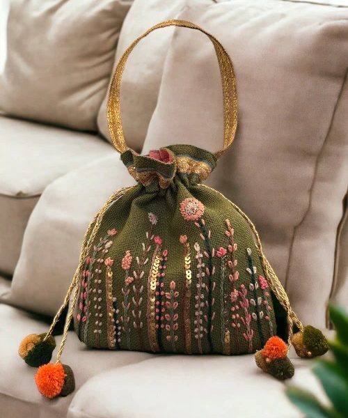 Olive Country Potli Bag