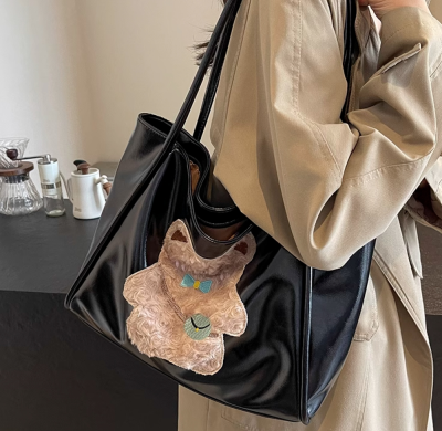Autumn and winter vintage large capacity bags Women eisure commuter shoulder bag college class Tote bag