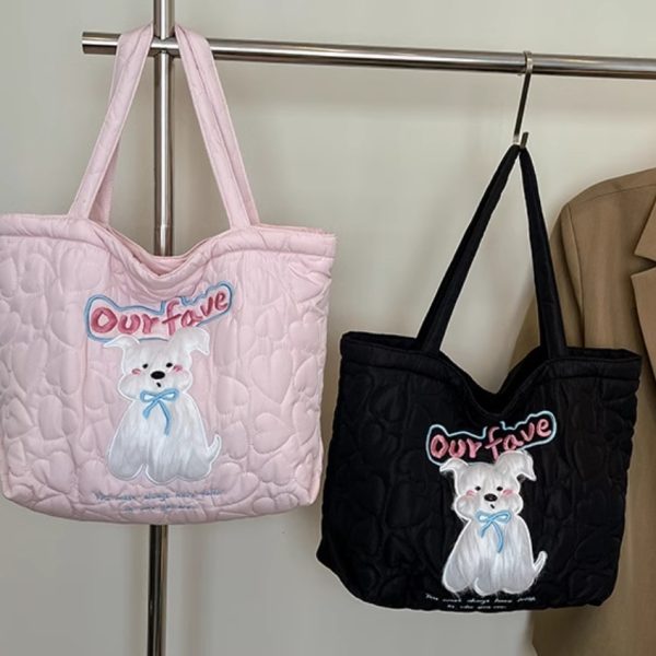 Autumn and winter large capacity cotton-padded bag Women’s new leisure commuter shoulder bag lightweight Tote bag