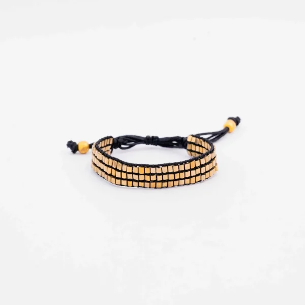 Buy Triple Golden Band Bracelet