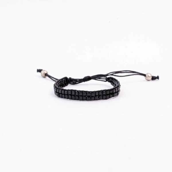 Double Shadow Square Bead Bracelet