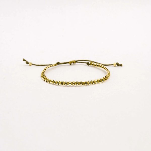 Delicate Olive Bling Bracelet