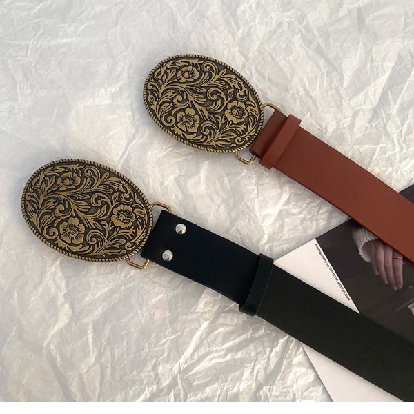 American-style belt for women, simple and elegant, in the style of Instagram, suitable for all occasions.