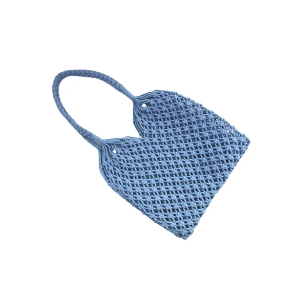 A hollow, simple and retro tassel single-shoulder bag