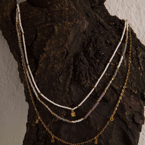 Triple Layer Lavender Necklace