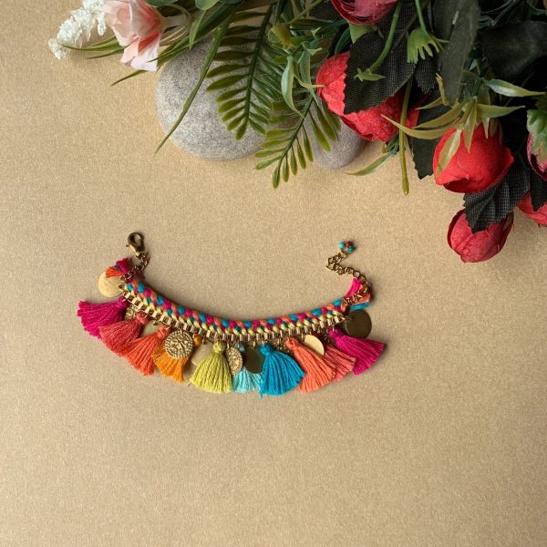 Colour Splash Tassel Bracelet