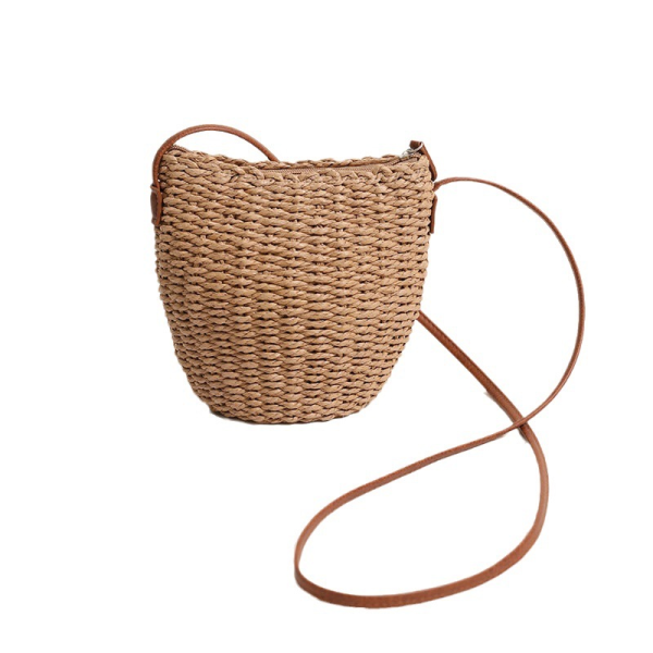 Women's vacation beach bag, versatile bucket bag