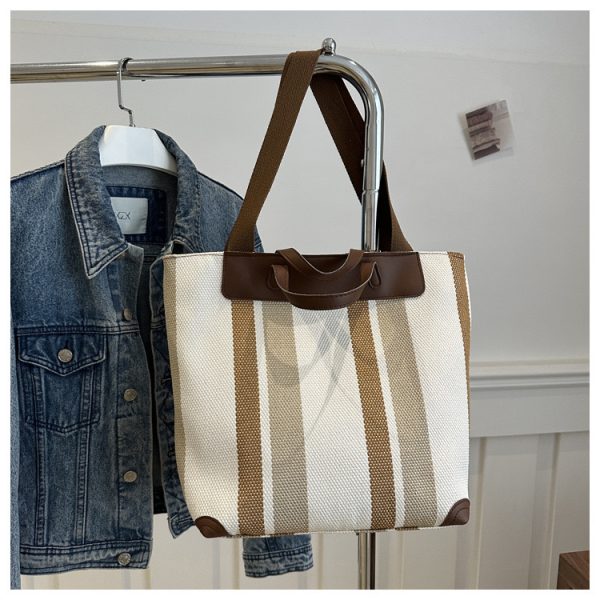 Casual striped handbag